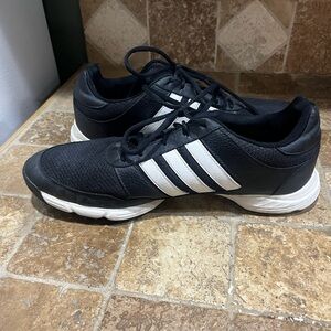 Adidas Tech Response 2.0 Men's Golf Shoes Black with White Stripes Size 12